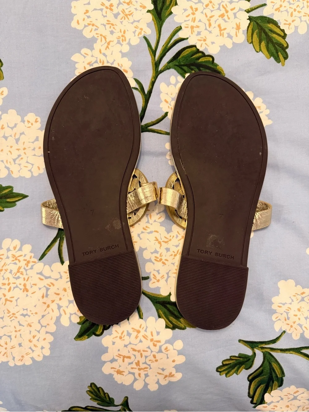 Tory Burch Gold Miller Sandals ✨